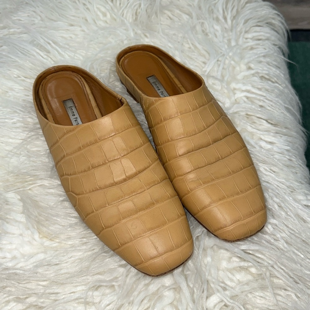 Emme Parsons Glider Mules $490
